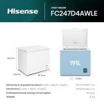 Hisense 191L Freestanding Chest Freezer - White