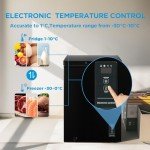 COMFEE' 99L Freestanding Chest Freezer - Black