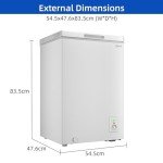 CHiQ 99L Chest Freezer with Thermostat Control