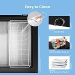 COMFEE' 99L Freestanding Chest Freezer - Black