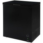 Abode 198L Black Chest Freezer with Basket