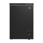 SIA 99L Black Chest Freezer with Wire Basket