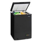 Klarstein Compact Chest Freezer with Floor Rollers