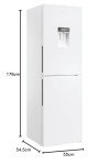 Candy Low Frost 50/50 Fridge Freezer with Water Dispenser