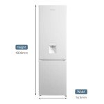 Cookology 268L Frost Free Fridge Freezer with Dispenser