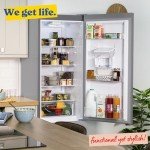 Russell Hobbs Frost Free Fridge Freezer with Water Dispenser