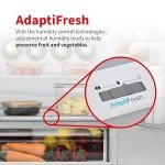 SHARP 60/40 Combi Fridge Freezer, Silver, 170cm