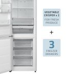 Cookology 310L Freestanding Fridge Freezer - White