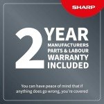 SHARP 60/40 Combi Fridge Freezer, Silver, 170cm