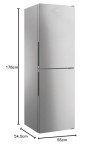 Candy 50/50 Low Frost Fridge Freezer - Silver