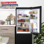 Russell Hobbs Black Low Frost Fridge Freezer 60/40
