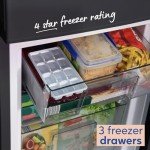 Russell Hobbs Black Low Frost Fridge Freezer 60/40