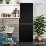Russell Hobbs Black Low Frost Fridge Freezer 60/40