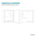 Subcold Super50 Mini Fridge - 50L Beer & Wine