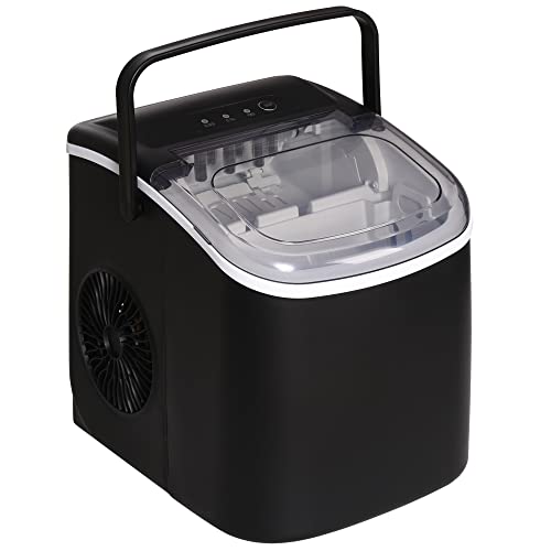 Portable Counter Top Ice Maker - Black