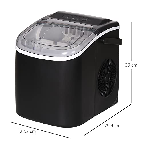 Portable Counter Top Ice Maker - Black