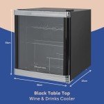 Russell Hobbs 12-Bottle Mini Tabletop Fridge