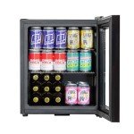 50L Mini Fridge with LED Light & Lock