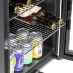 50L Mini Fridge with LED Light & Lock