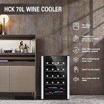 HCK 70L Freestanding Wine Cooler for 24 Bottles