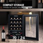 HCK 70L Freestanding Wine Cooler for 24 Bottles