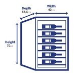 Candy Freestanding Wine Cooler - 85 Liters, Black