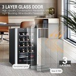 HCK 70L Freestanding Wine Cooler for 24 Bottles
