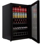 Compact Under-Counter Beer and Wine Fridge - Black