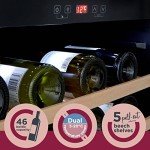 Cookology 60cm Stainless Steel Wine Cooler Cabinet