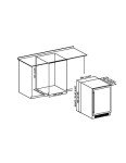 Cookology 60cm Stainless Steel Wine Cooler Cabinet