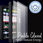 Compact Under-Counter Beer and Wine Fridge - Black