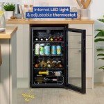 Russell Hobbs 93L Undercounter Beverage Fridge - Black