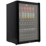 Compact Under-Counter Beer and Wine Fridge - Black