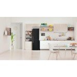 Indesit 50/50 Freestanding Black Fridge Freezer