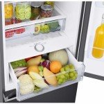 Samsung 390L 70/30 Freestanding Fridge Freezer – Black