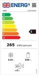 Haier 60/40 No Frost Fridge Freezer - Black