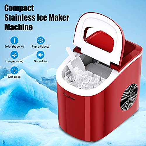 Portable Electric Ice Maker with 12kg Daily Capacity