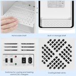 WANNYTON 4L Portable Mini Fridge Cooler/Warmer