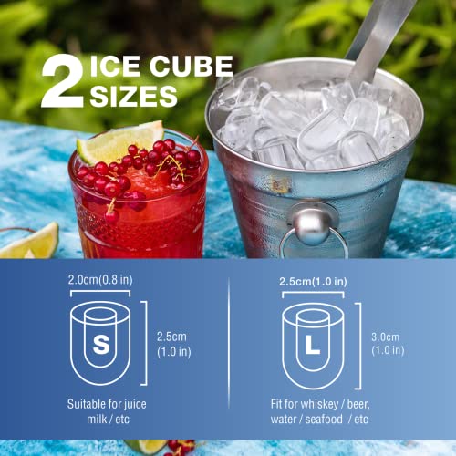 Self-Cleaning Portable Ice Maker Machine for Home & Office