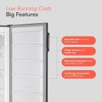 Cookology 163L Tall Freestanding Upright Freezer