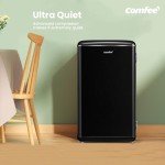 Comfee' 93L Retro Black Under Counter Fridge