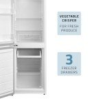 Cookology 174L Freestanding Fridge Freezer in White