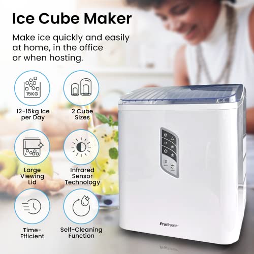 Portable Ice Cube Maker - 15KG Daily Capacity