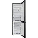 367L 70/30 Freestanding Silver Black Fridge Freezer