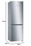 Bosch Serie 2 Freestanding Fridge Freezer, 282L