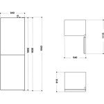 Indesit IBNF55181WUK1 White Fridge Freezer