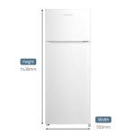 Cookology 204L Freestanding Fridge Freezer - White