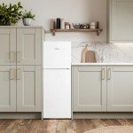 Willow 138L Slimline White Fridge Freezer