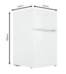 Cookology 47cm Undercounter Fridge Freezer with LED Light