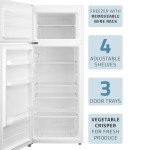 Cookology 204L Freestanding Fridge Freezer - White
